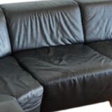 Leather corner sofa