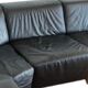 Leather corner sofa