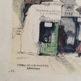 David Roberts - Correo de los Morros or Old Guardhouse, Granada