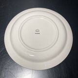 Set of twelve ceramic flat plates by Gien, Mougins decor