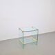 Vintage Regency Brass and Glass Side Table, 1970s