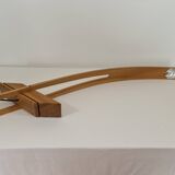 Syko desk lamp by bernard brousse in elm 1980s