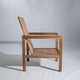 Armchair in natural wood (teak) minimalist design