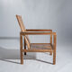 Fauteuil en bois naturel (teck) design minimaliste