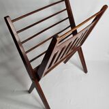 Folding teak magazine rack by Cees Braakman