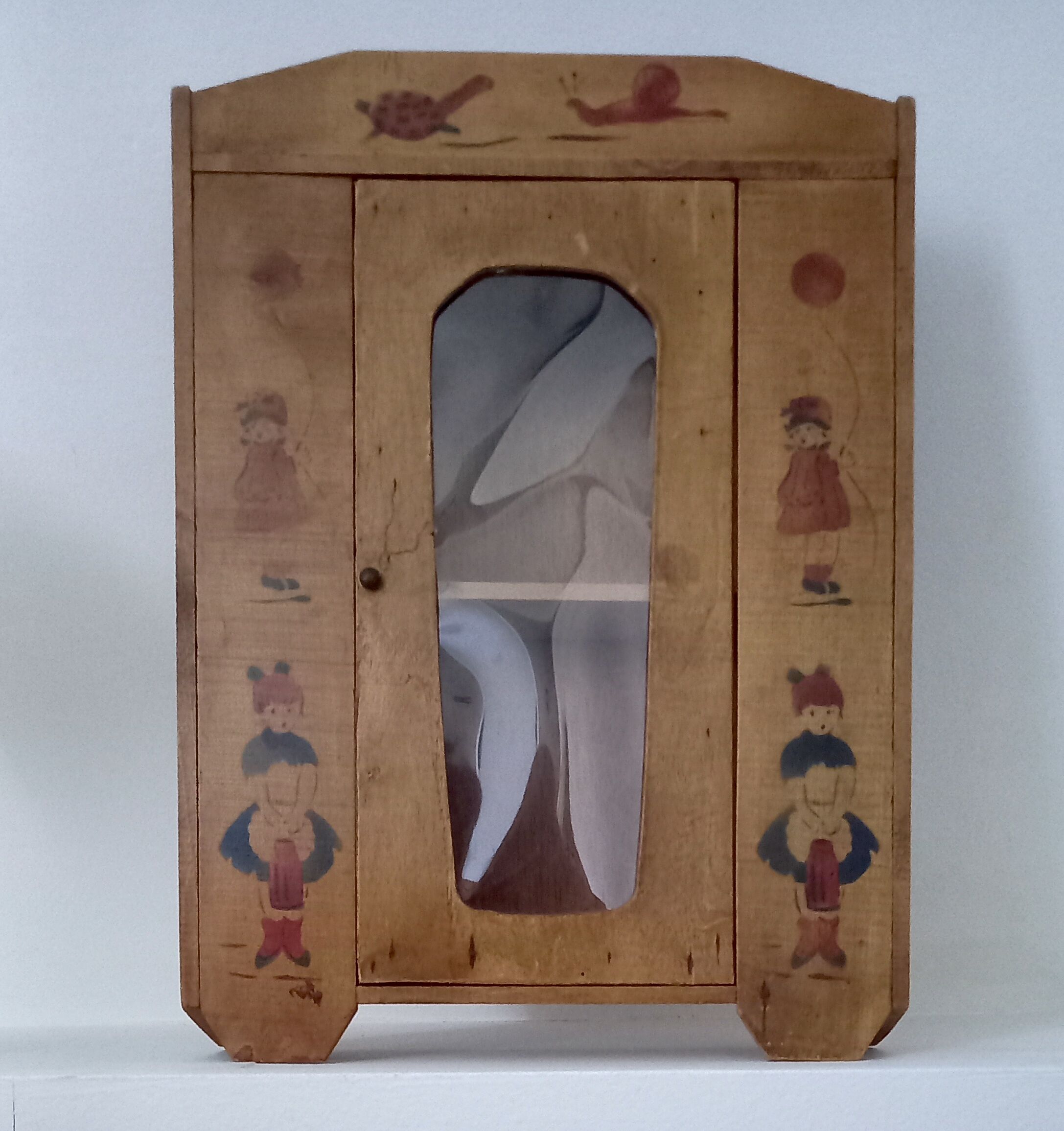 Vintage wooden children's room cabinet