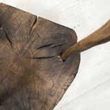 Billot primitif en bois brut