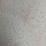 Mid-century modern minimalist studio pottery bowl from Pottestuen Keramik Frederikshavn, 1960s.