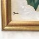 Tableau huile sur bois portrait masculin