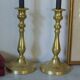 Pair of brass candlesticks early 20th century