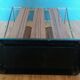 Brass and formica umbrella holder