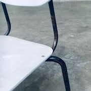 Industrial Dutch Stacking Chairs, 1960s, Set of 10