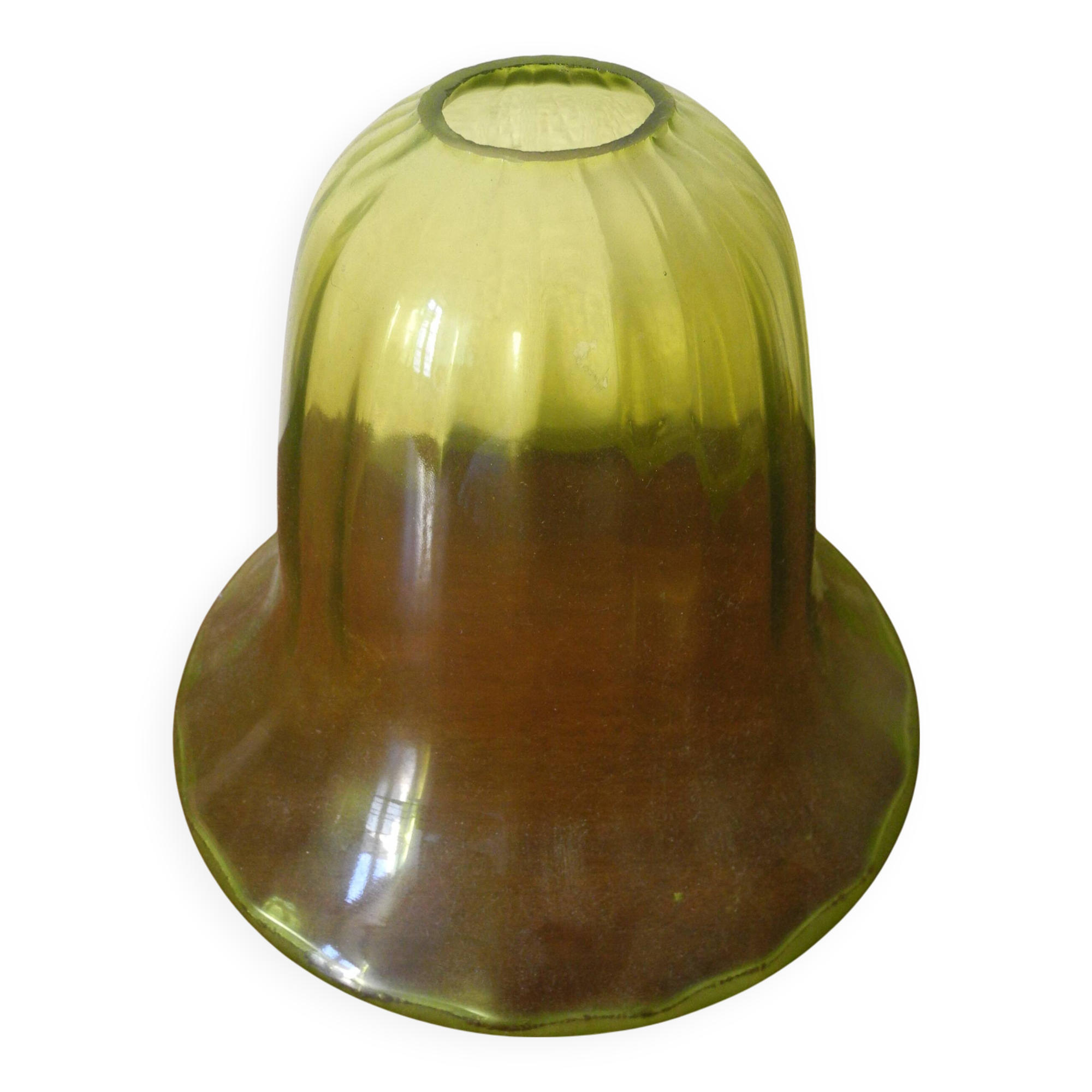 old blown glass lampshade vintage pendant light