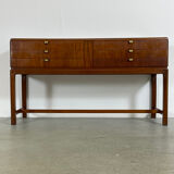 Danish console with drawers in mahogany 1940s