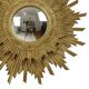 Gold Sun Mirror Two Levels Convex Mirror Sunburst 56cm