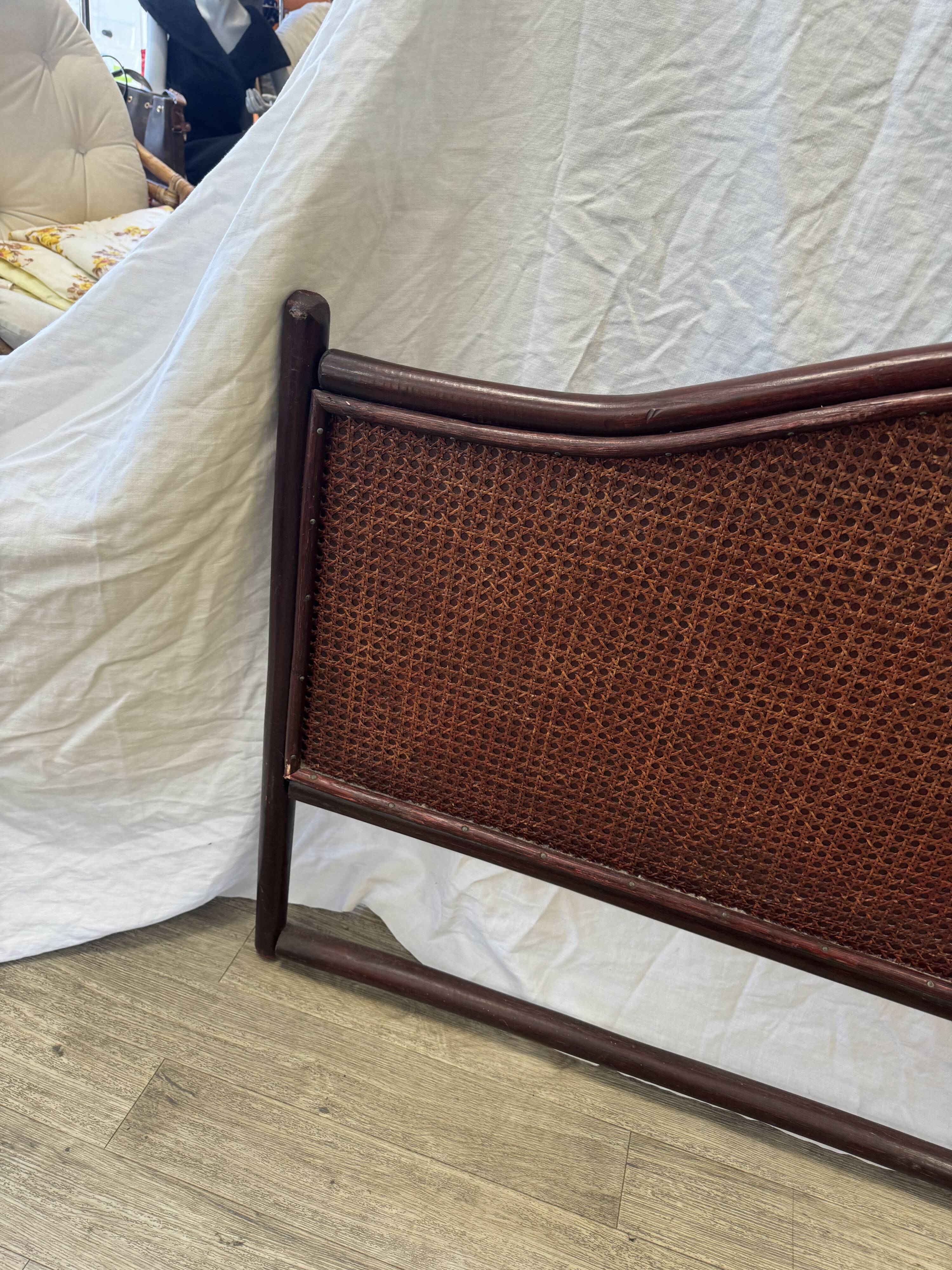 Rattan headboard