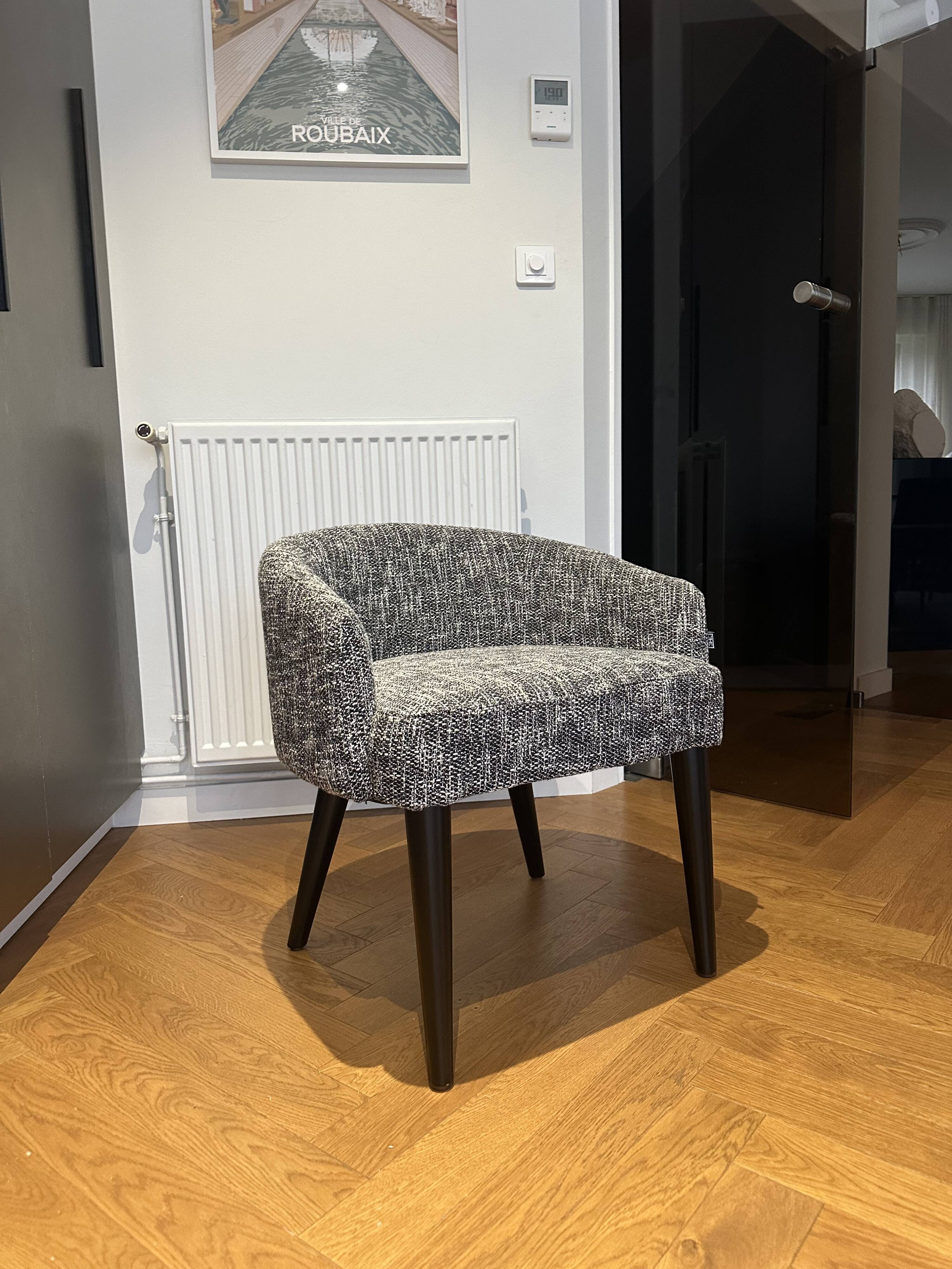 SET OF 6 CHAIRS Cambon black | Eichholtz Rizzo