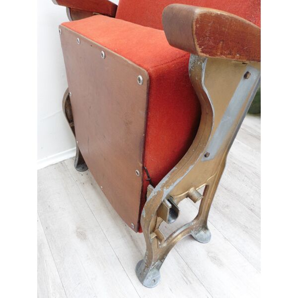 Ancien fauteuil de cinéma années 60 | Selency
