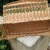 Wicker magazine rack
