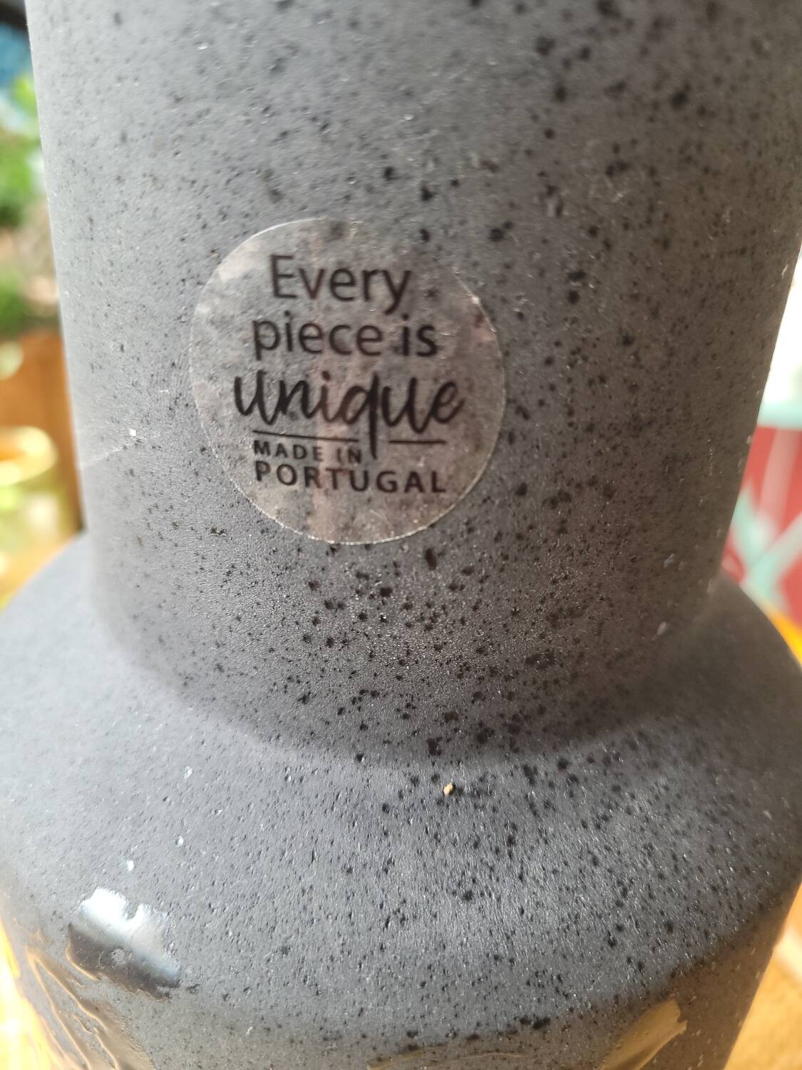 Large matte/glossy textured vase