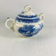 Sugar bowl with lid Villeroy and Boch Mettlach Burgenland blue