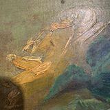 Antique painting, Still life with roses, signed Chaleyé