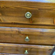 Louis Philippe vintage chest of drawers in solid wood from the 1950s.