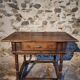 Rustic French oak table with drawer, late 18th – early 19th century, Auvergne