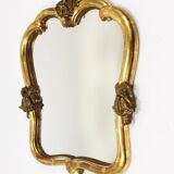 Max Welz Vienna Art Nouveau Hand-Carved Gilded Wood Wall Mirror, Austria, 1930s