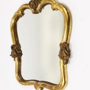 Max Welz Vienna Art Nouveau Hand-Carved Gilded Wood Wall Mirror, Austria, 1930s