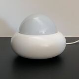 White UFO lamp model c359 by LUCI, Italy 70s