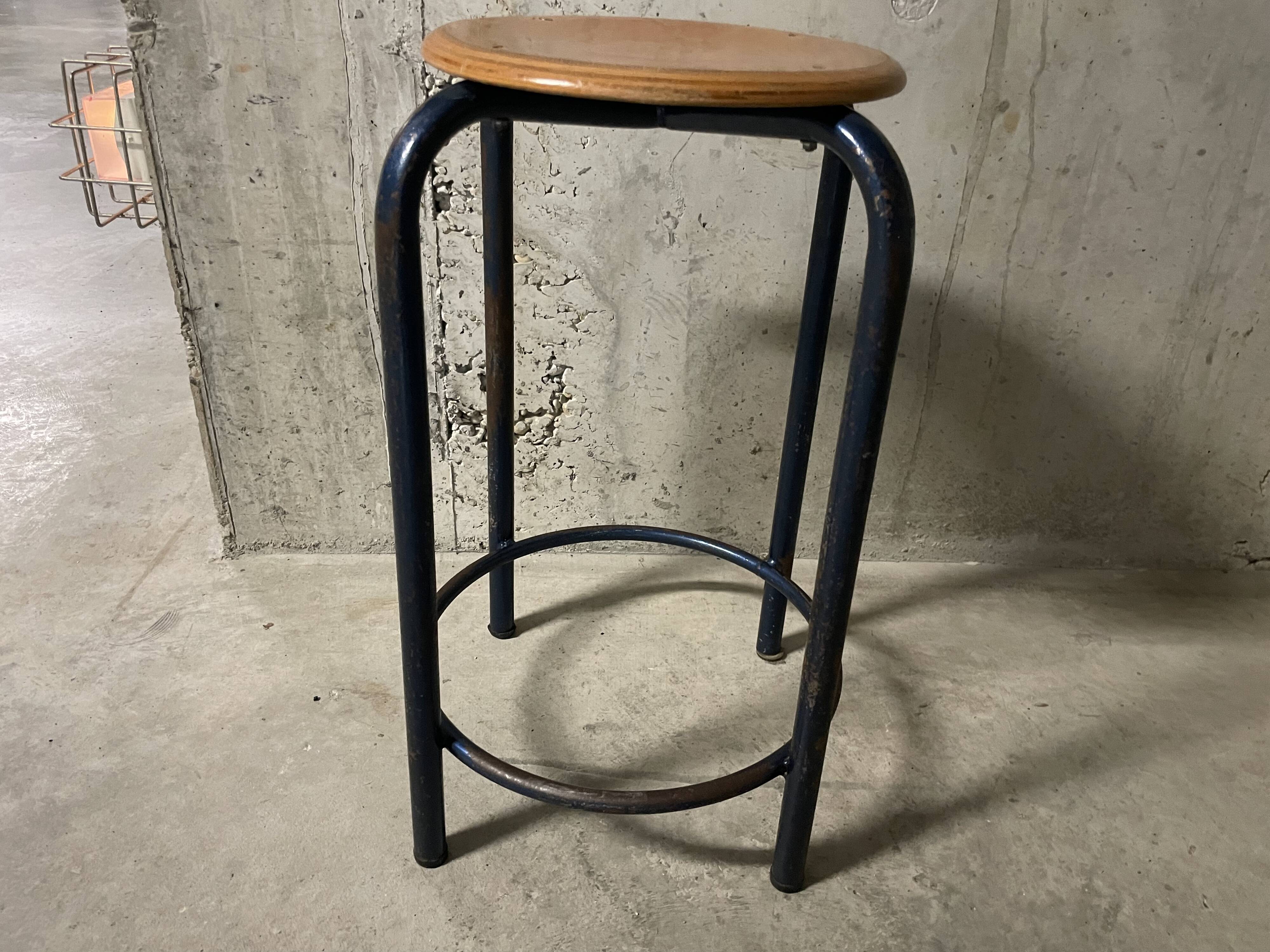 1960s industrial stool