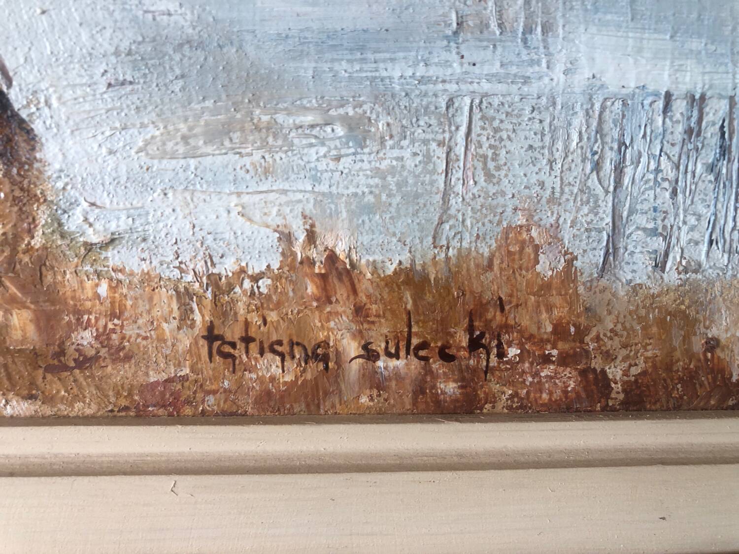 Tableau signé Tatiana Sulceki