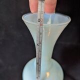 Vintage white opalescent glass vase