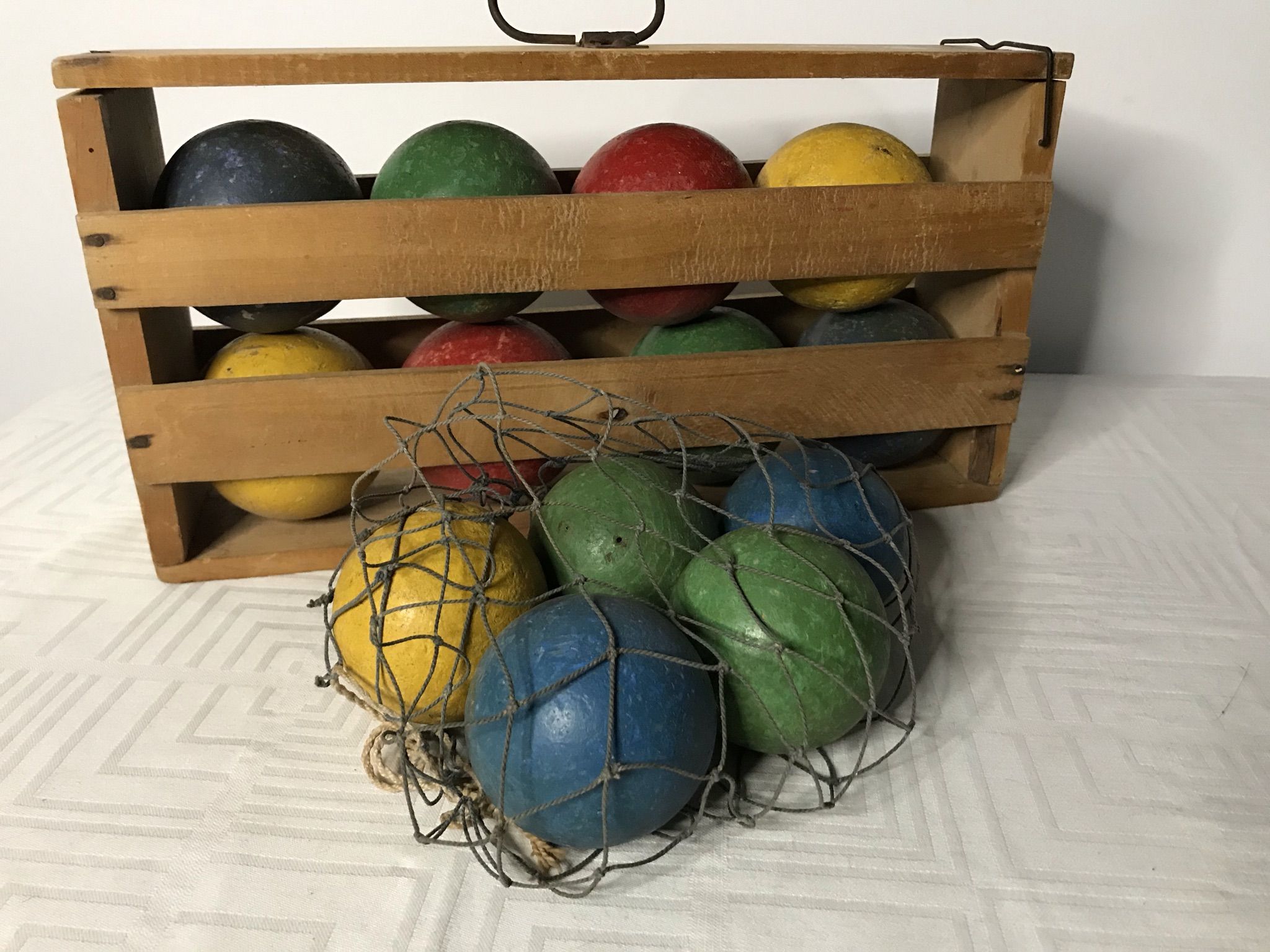 Woden ball set and net 1960