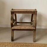 Old foot walk in solid wood