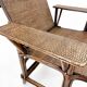 Art Deco French Bamboo & Wicker Chaise Lounge