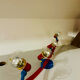 Ceiling light 4 Spots Shiny Vintage Germany 1980s