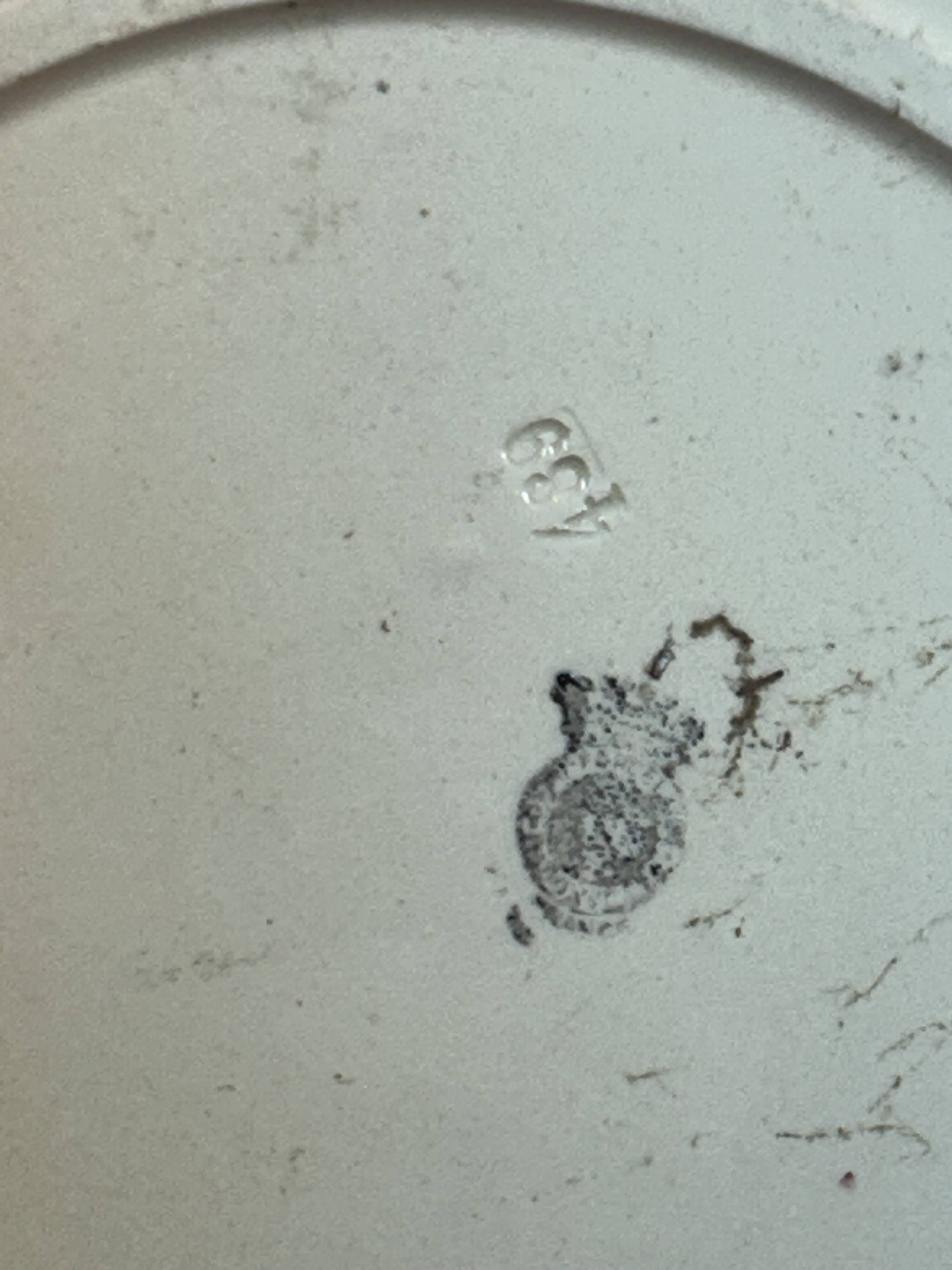 Hollow round plate in Badonviller earthenware Ø 27.8 cm