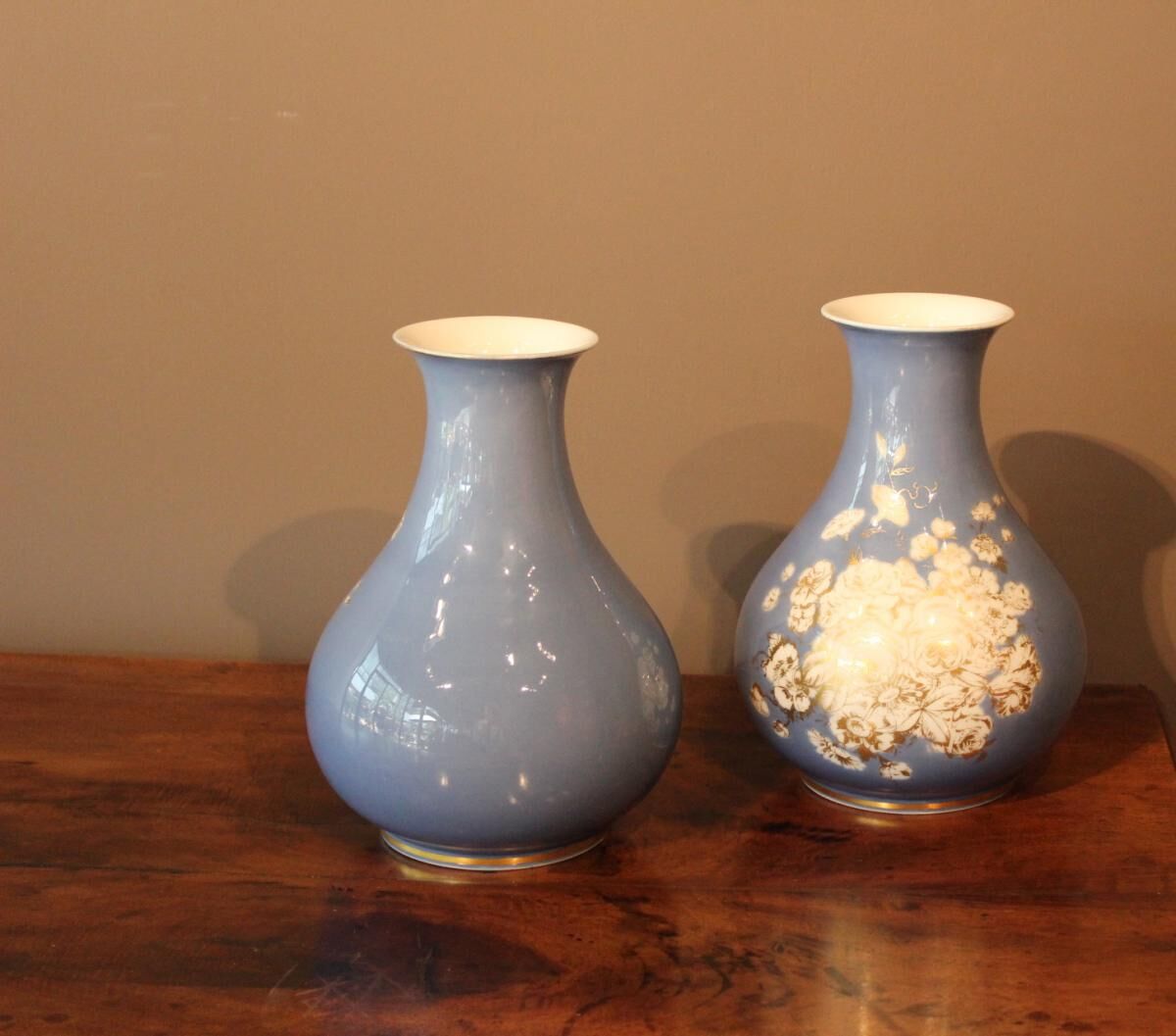 Pair of porcelain XIX vase