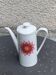 Arzberg Germany white porcelain coffee pot, numbered, designer motif