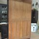 Former Library Showcase in solid oak and black patinated fir 1920