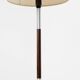 Rosewood & aluminium floor lamp