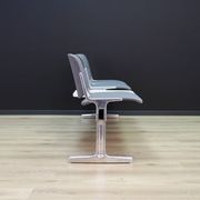 Grey aluminium bench, Danish design, 1960s, production: Denmark