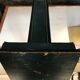 Green leather lamp base circa 1960