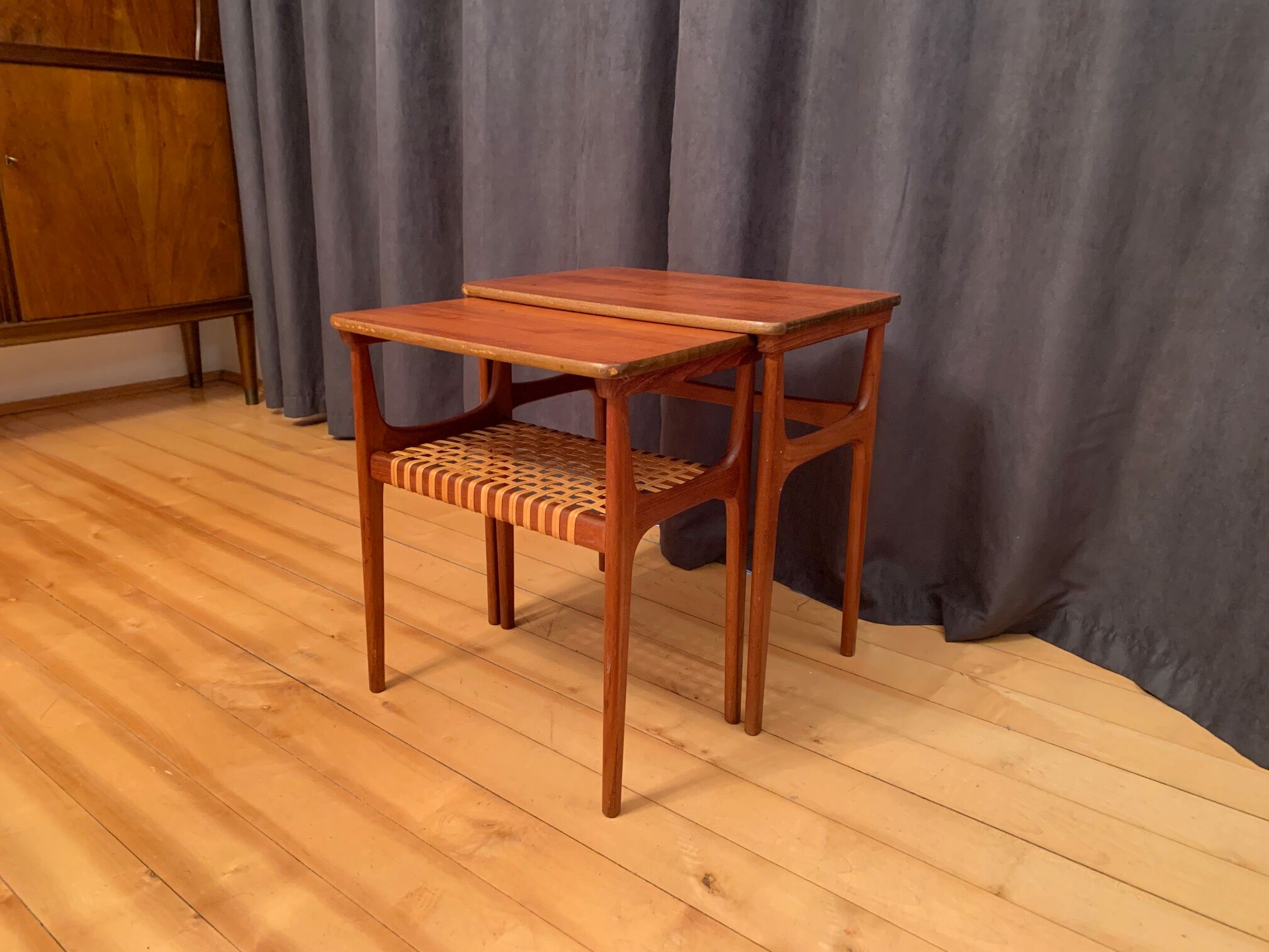 Pair of side tables model 15, designed by Erling Torvits, Heltborg Møbler, Denmark, 1960s