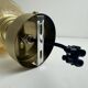 PAIR OF VINTAGE AMBER GLASS WALL LIGHTS
