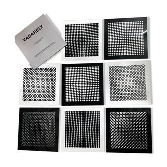 8 double plates (1973), Deep kinetic works Vasarely