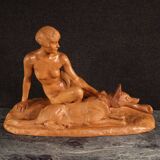 20th century French Art Deco terracotta sculpture