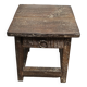Small teak stool with 1 drawer
